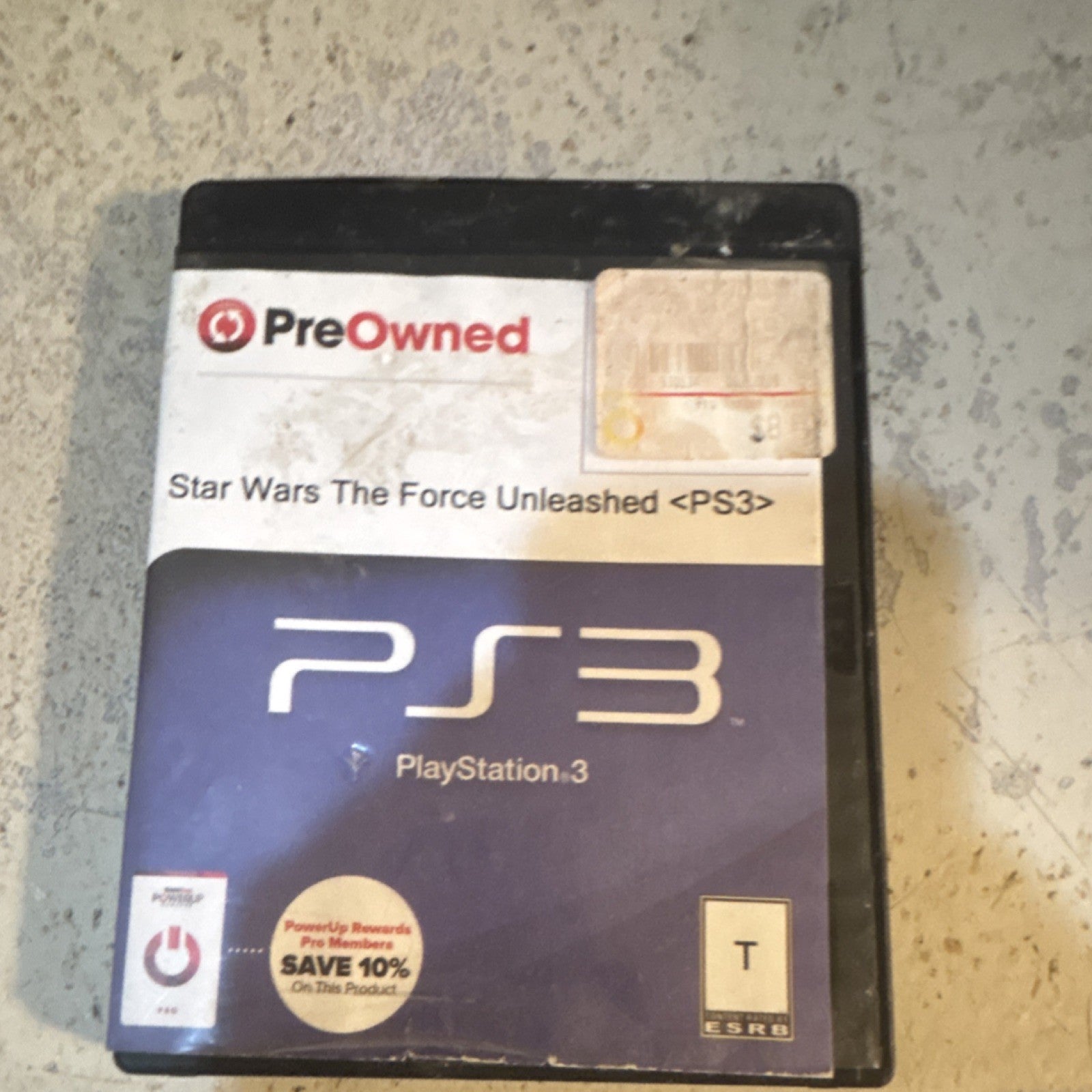 Star Wars The Force Unleashed PS3 Greatest Hits LucasArts T Rated